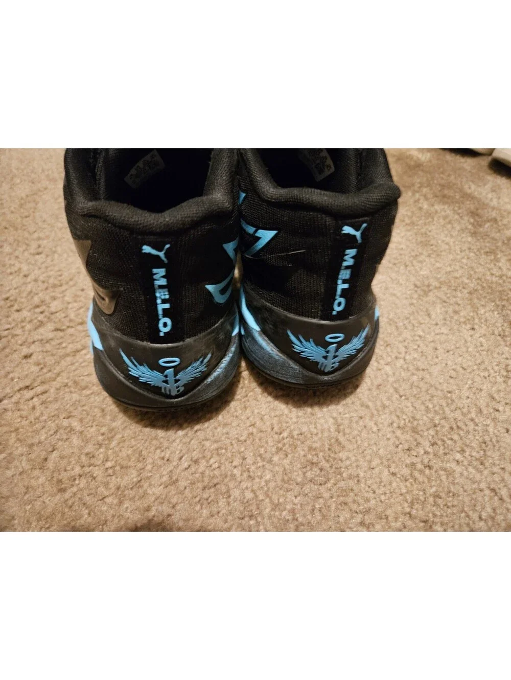 Size 10.5 - PUMA MB.02 High Top Black/Blue Melo
